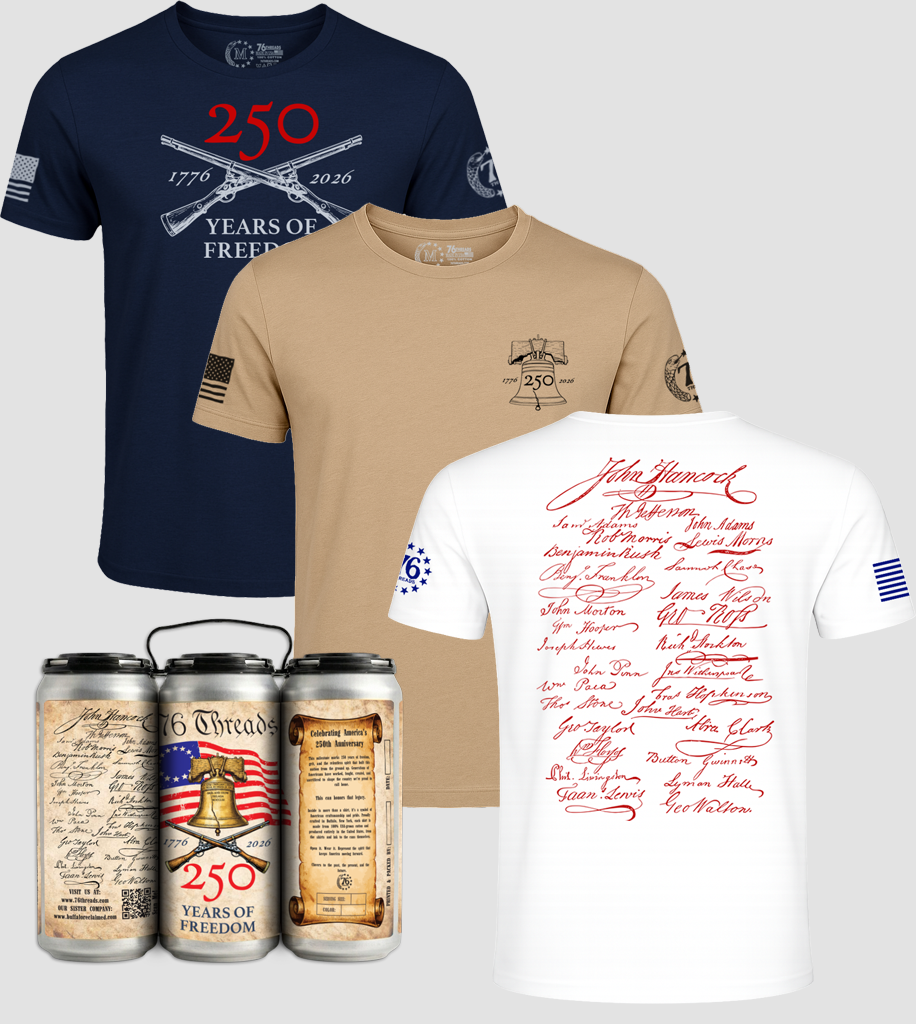 250th USA Anniversary β American Made Shirt in a Can - 100% USA Grown Cotton - Limited Edition