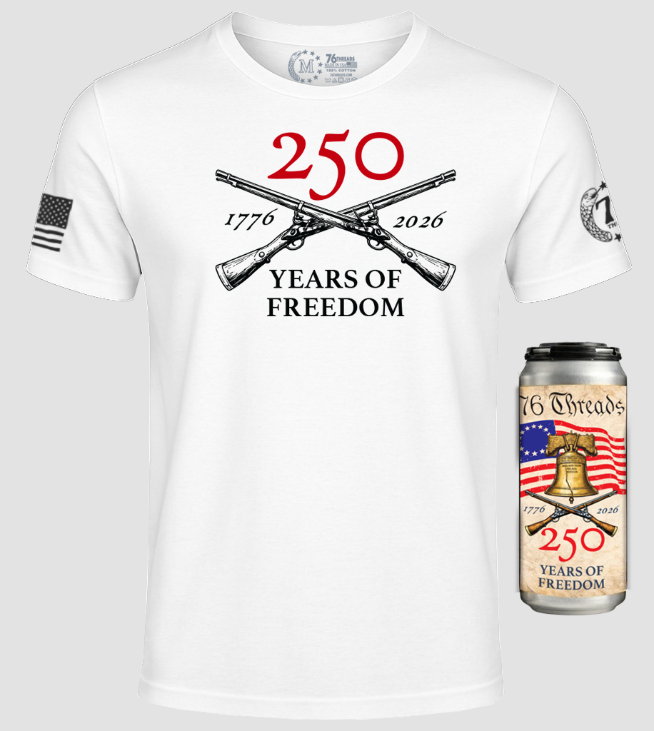 250th USA Anniversary β American Made Shirt in a Can - 100% USA Grown Cotton - Limited Edition