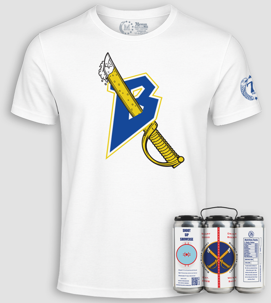 Buffalo Hockey– American-Made Tee in a Can 100% Cotton