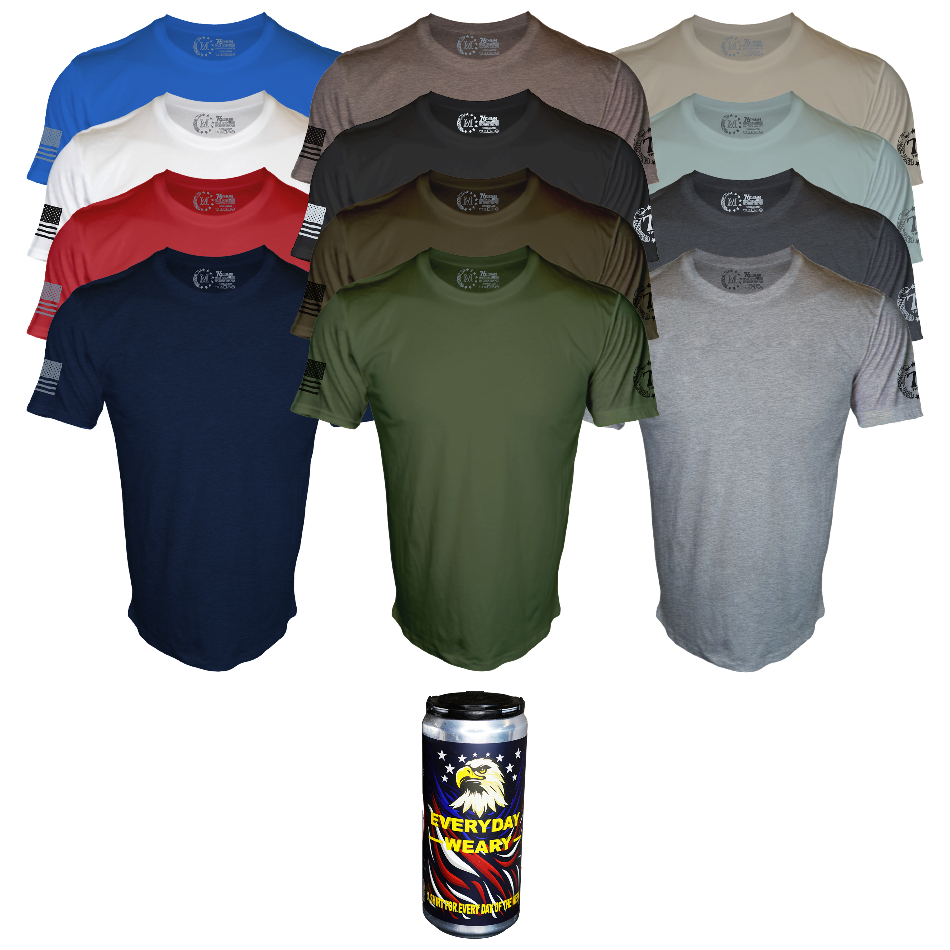 The Everyday Weary - USA Made Shirt & Shipped In A Can