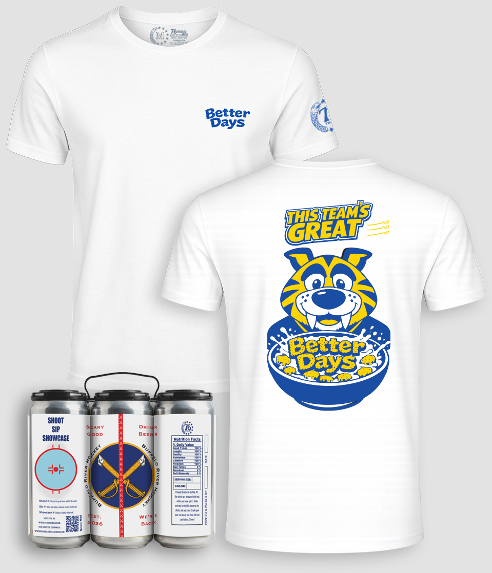 Buffalo Hockey– American-Made Tee in a Can 100% Cotton