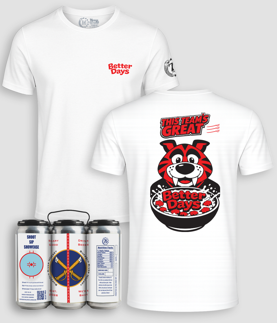Buffalo Hockey– American-Made Tee in a Can 100% Cotton