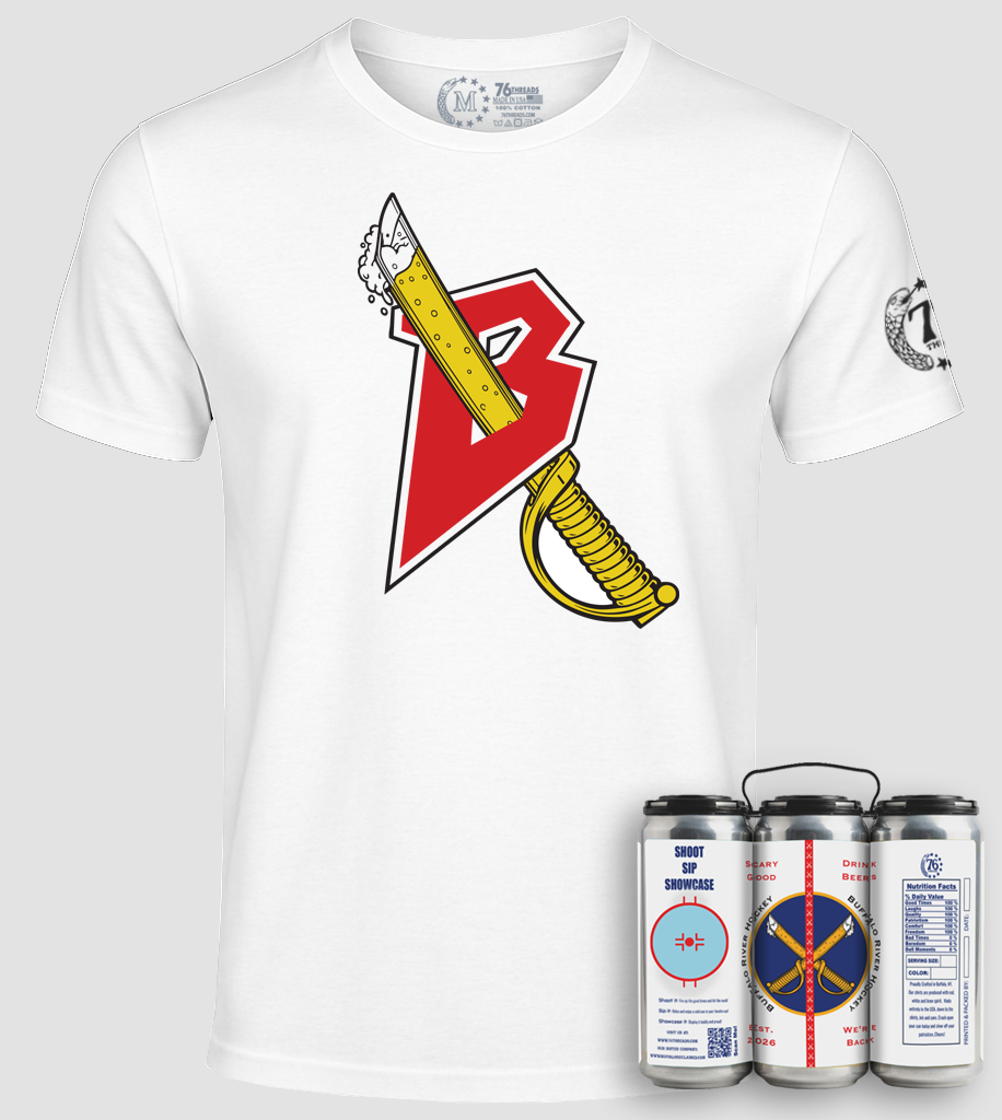 Buffalo Hockey– American-Made Tee in a Can 100% Cotton