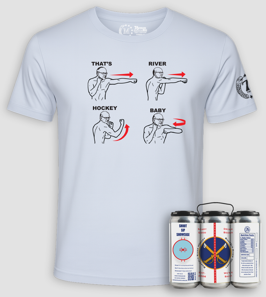 Buffalo Hockey– American-Made Tee in a Can 100% Cotton