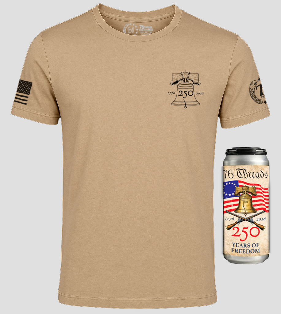 250th USA Anniversary – American Made Shirt in a Can - 100% USA Grown Cotton - Limited Edition