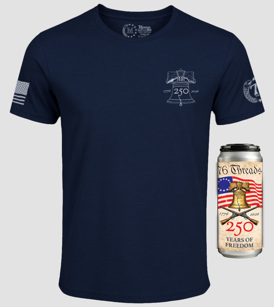 250th USA Anniversary – American Made Shirt in a Can - 100% USA Grown Cotton - Limited Edition