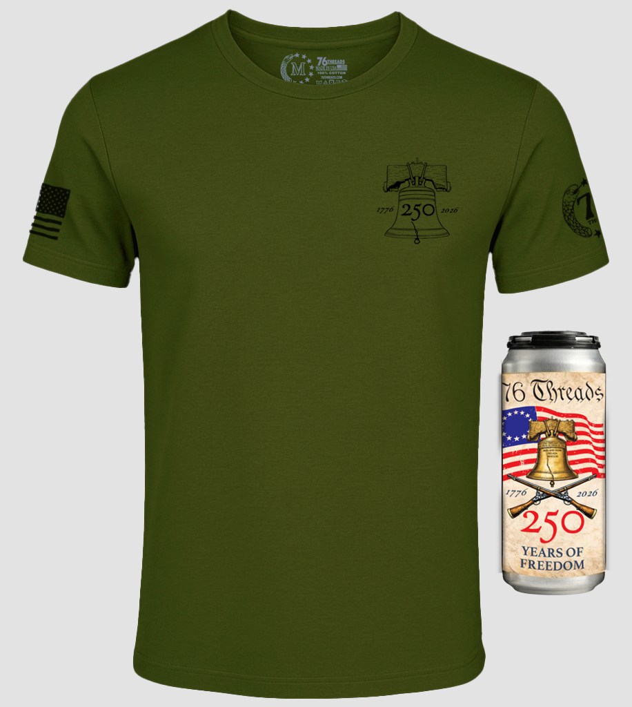 250th USA Anniversary – American Made Shirt in a Can - 100% USA Grown Cotton - Limited Edition