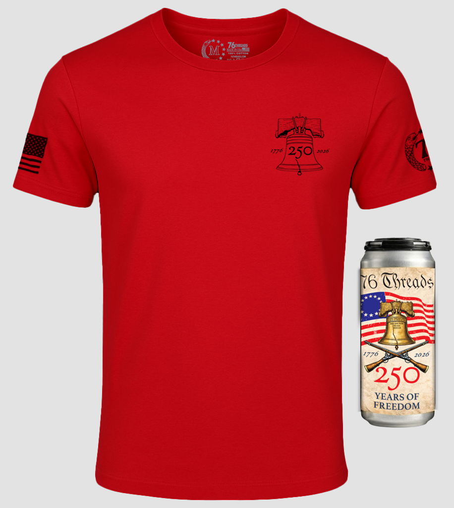 250th USA Anniversary – American Made Shirt in a Can - 100% USA Grown Cotton - Limited Edition