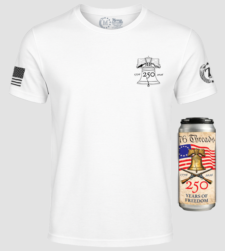 250th USA Anniversary – American Made Shirt in a Can - 100% USA Grown Cotton - Limited Edition