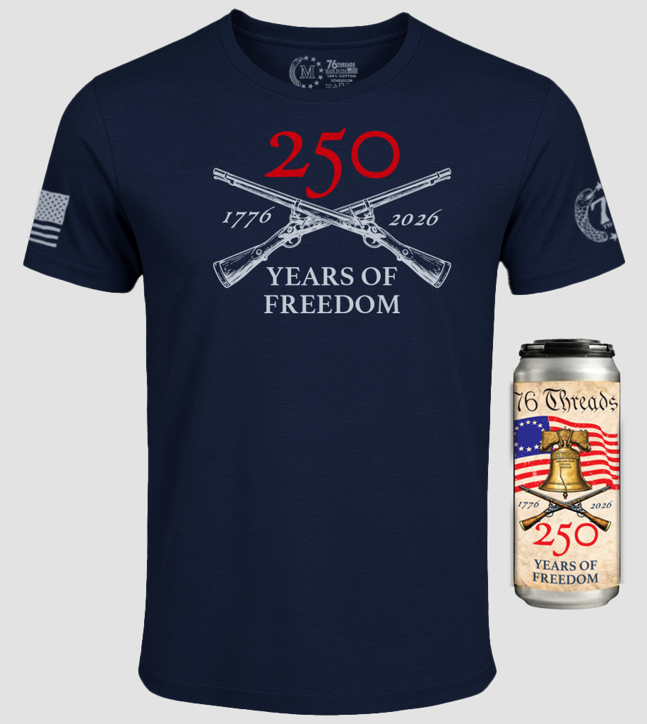 250th USA Anniversary – American Made Shirt in a Can - 100% USA Grown Cotton - Limited Edition