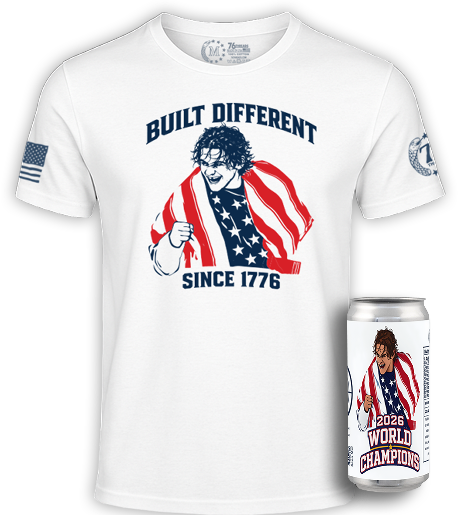USA Hockey Champions Shirts – American-Made Tee in a Can 100% Cotton